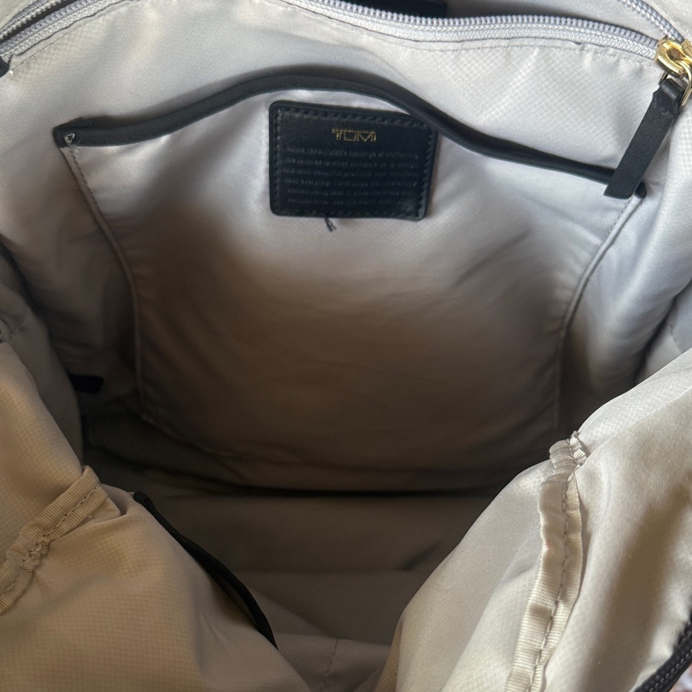 Tumi Black Backpack with Gold Hardware - Picture 10 of 15